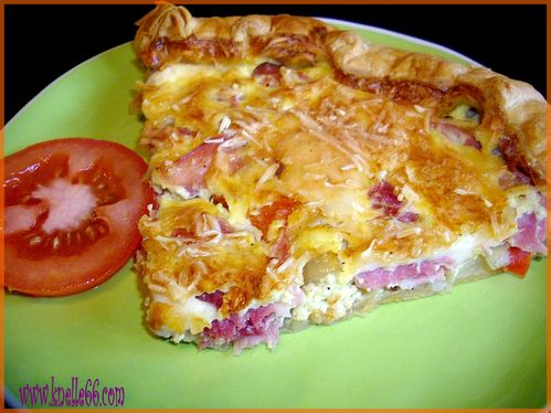 QUICHE AU JAMBON ET FROMAGE