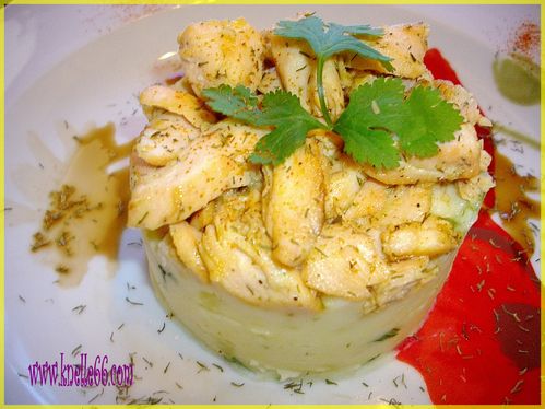 Saumon et écrasé de pomme de terre
