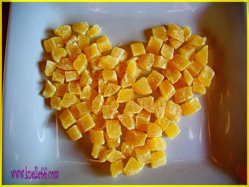 dés d'ananas confits