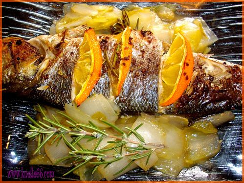 loup au citron et romarin