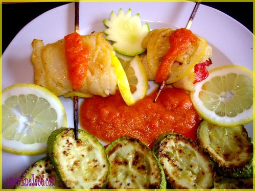 soles aux poivrons grillés