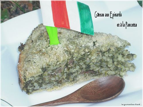Gâteau aux épinards et à la pancetta3