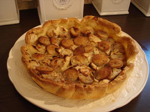 Tarte au boudin blanc