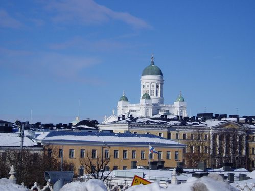 Vue de la cathédrale d'Helsinki