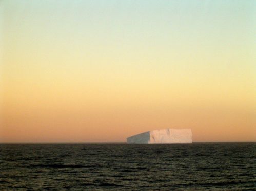 antarctique iceberg au coucher du soleil 31/12/06