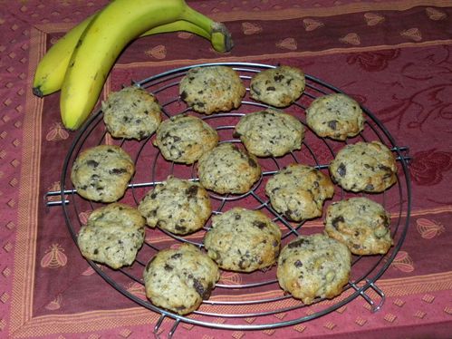cookies chocolat banane