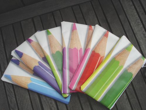 Crayons de couleurs vue ensemble