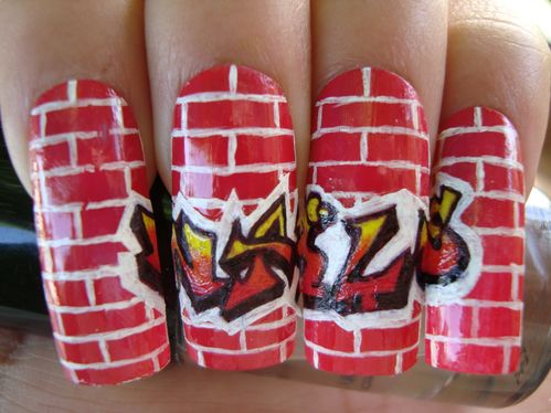 Nail art Tag et Graffiti 2