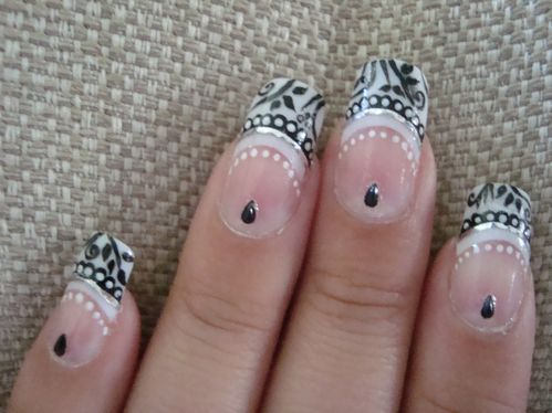 Nail art french chic 9