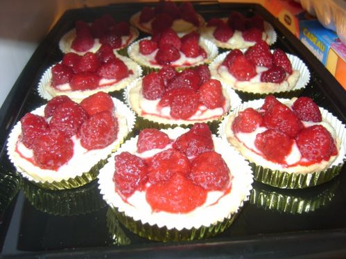 tartelettes aux framboises