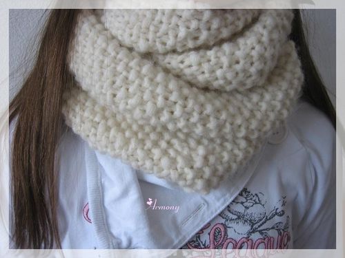 snood écru amanda 1