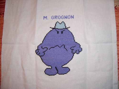 monsieur grognon brode par marie-paule