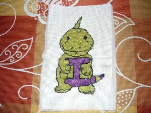 iguane brodé par sophie mafie