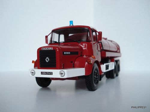 Camion RENAULT GBH280 POMPIERS citerne CANJUERS 1/43