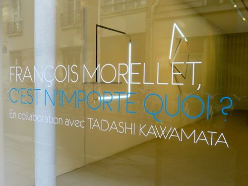 Morellet Kawamata Mennour expo 3