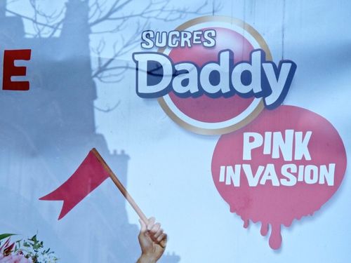 affiche Daddy sucre rose Pink invasion