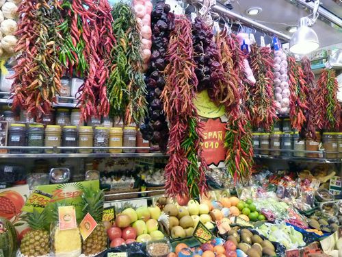 Marché de la boquerie fruitier