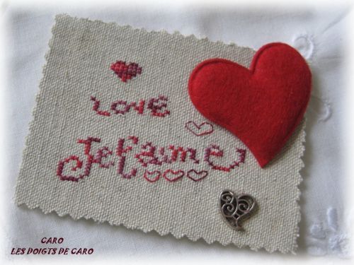 ATC COEUR LES DOIGTS DE CARO POUR MAMINOU