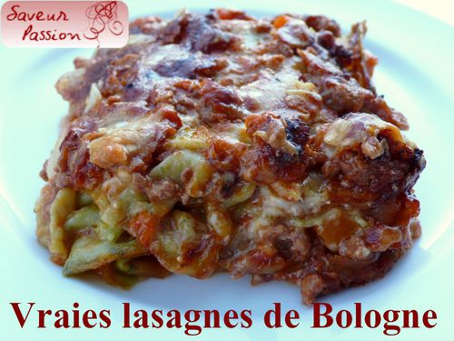 Recette - Les Véritables Lasagnes - Lasagnes