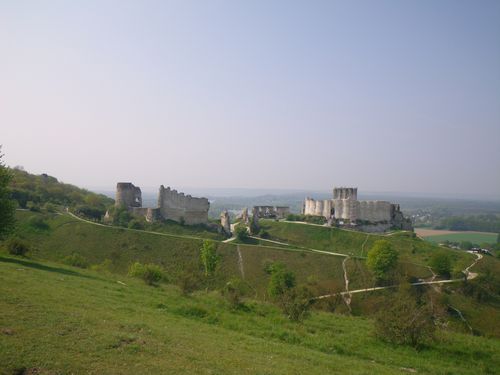 Chateau Gaillard, vue latérale de l'Est