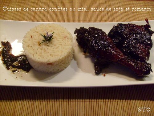 Cuisses de canard confites au miel- soja-Mamigoz