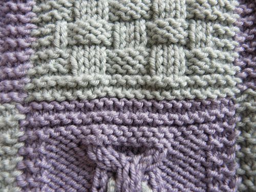 assembler des carres de tricot