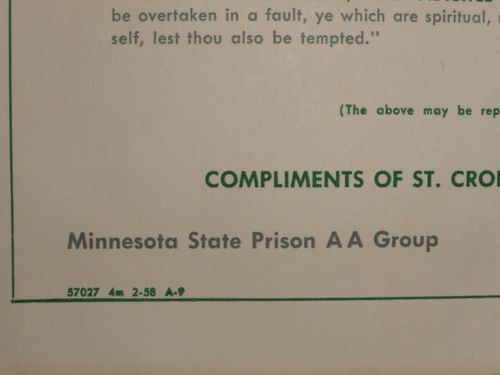 HISTOIRE 833a minnesota state prison +- 1950
