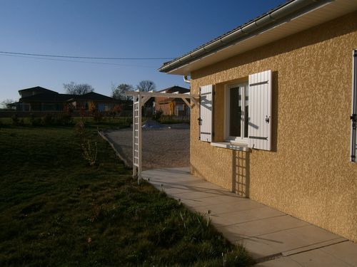 pergola collée maison