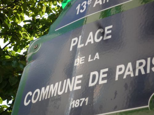 Place de la Commune de Paris (panneau émaillé)