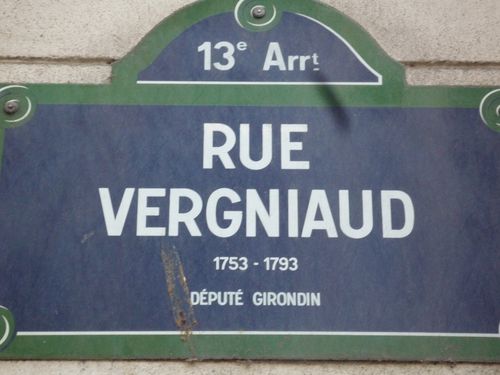 Rue Vergniaud - 1753 - 1793 Député girondin