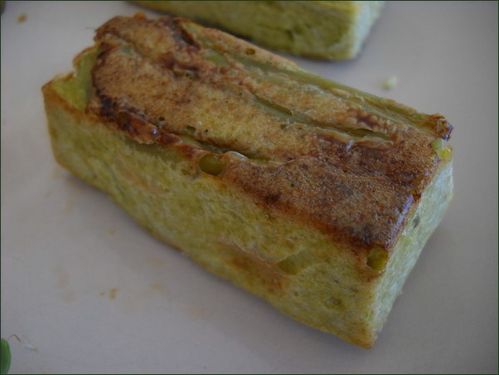 Flans aux haricots verts vu d'en dessous Flans aux haricots verts vu d'en dessous