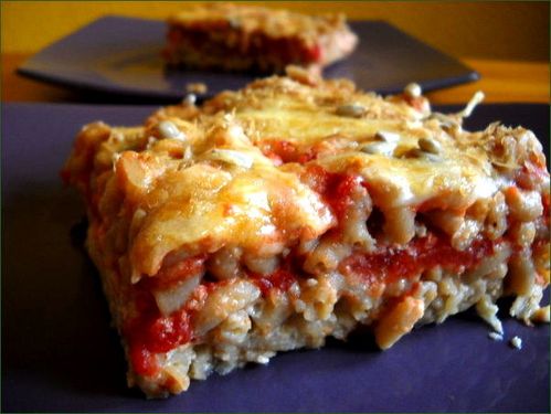Gratin de coquillettes à la tomate tournesol Gratin de coquillettes à la tomate tournesol