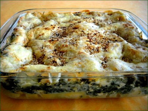 Lasagnes aux épinards et tofu Lasagnes aux épinards et tofu