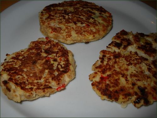 Galettes d'okara aux flocons d'épautre Galettes d'okara aux flocons d'épautre