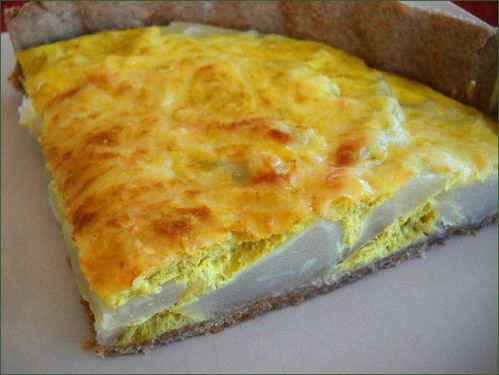 Quiche aux christophines avec une pointe de curry Quiche aux christophines avec une pointe de curry