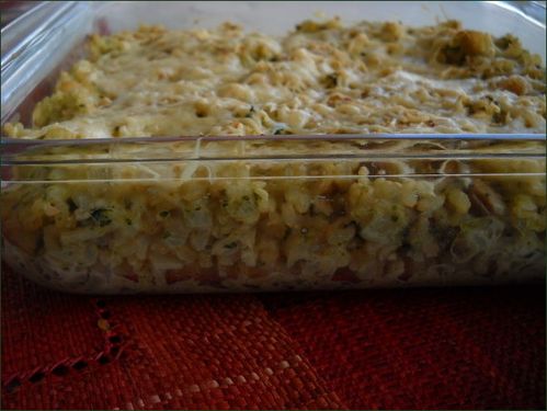 Gratin de riz aux légumes Gratin de riz aux légumes