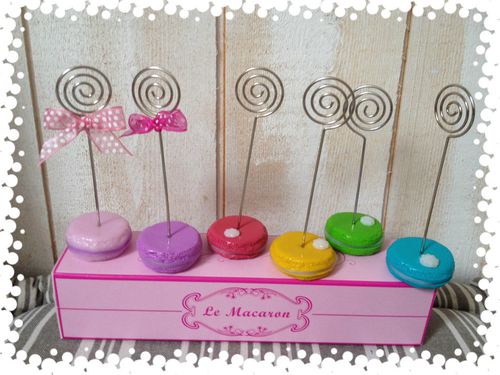 porte photos macarons