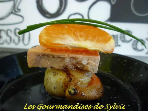 Bouchée de Saint-Jacques au Foie Gras 1