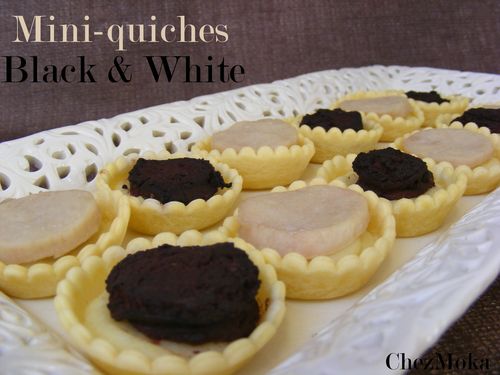 Mini quiche aux deux boudins