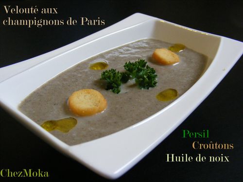 Velouté aux chamignons de Paris