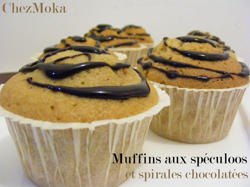 Muffins spéculoos spirales choco