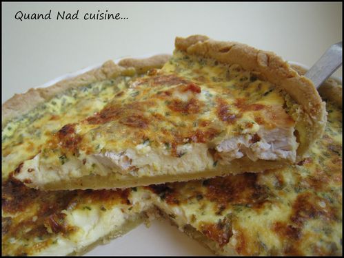 quiche au poulet et aux herbes2