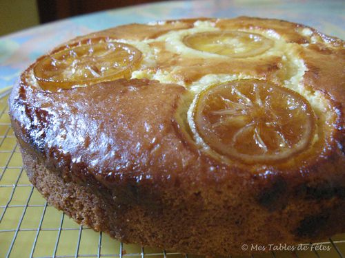Gâteau orange noix de coco citron confit