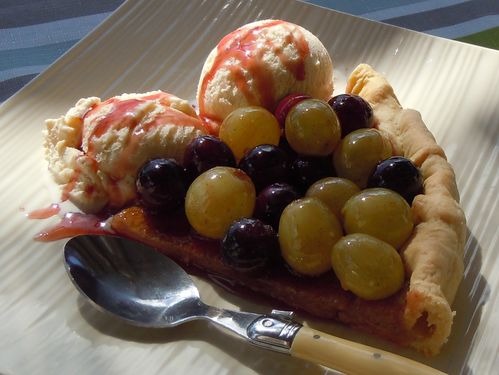 Tarte aux raisins caramélisés5