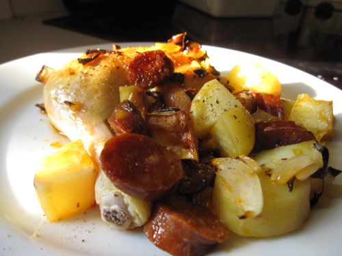 Poulet chorizo p e t