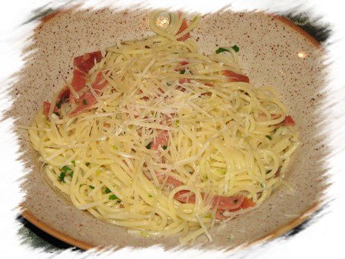 Spaghetti jambon-citron