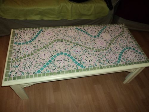 table mosaique finie