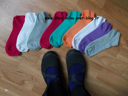 chaussettes couleurs