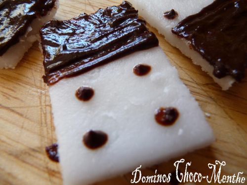Dominos choco-menthe de Millou et un délices'