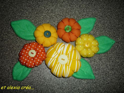 fleurs jaunes oranges
